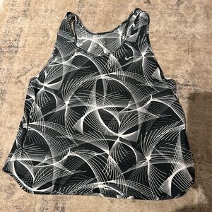 Nike Black and White Graphic Tank Top